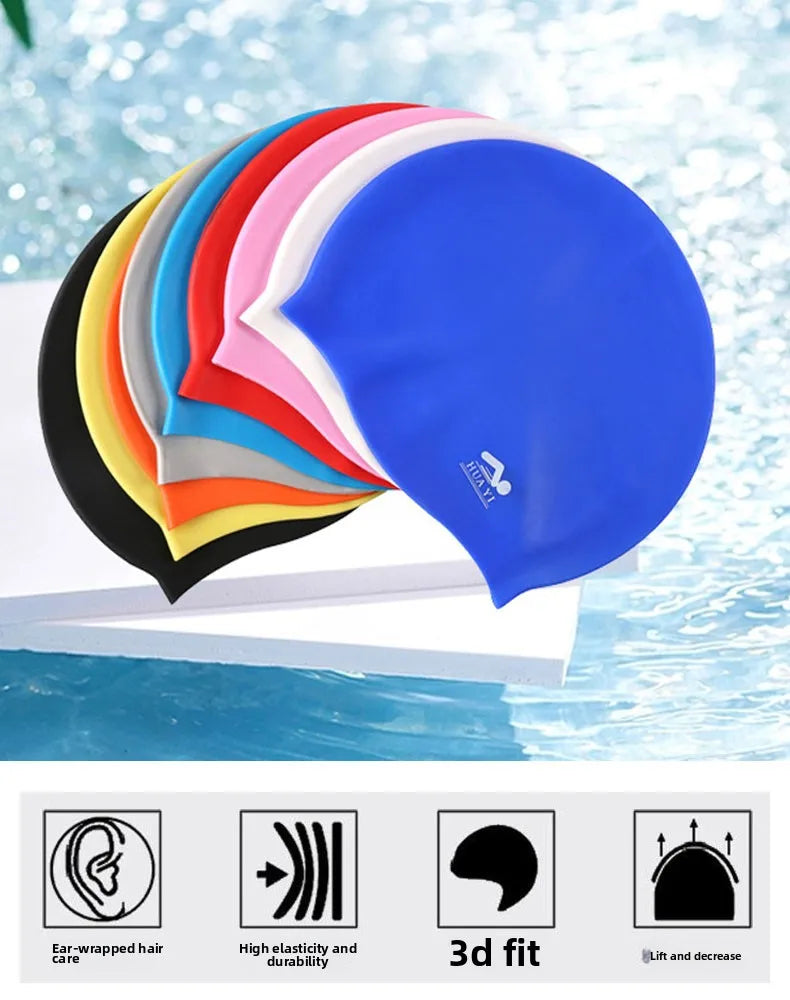 Premium Silicone Swimming Cap for Men & Women