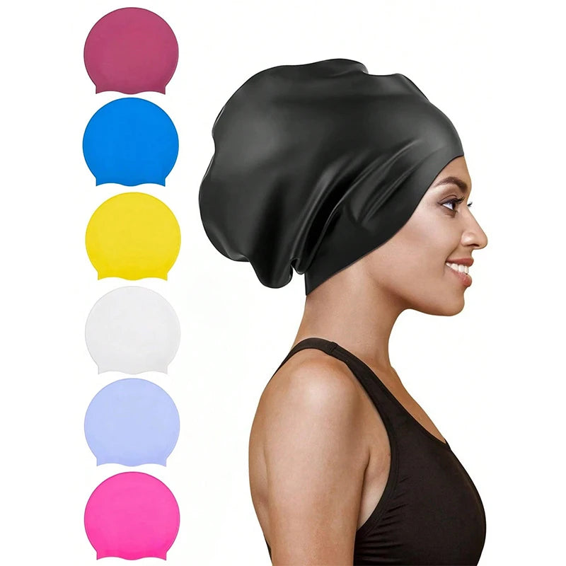 Soft, Comfortable Adult Swimming Cap for Thick Hair