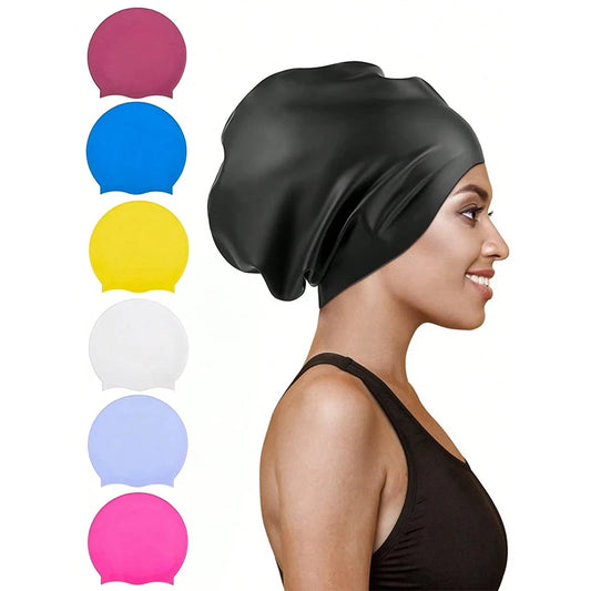 Soft, Comfortable Adult Swimming Cap for Thick Hair