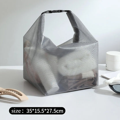 Waterproof Mesh Shower Caddy Tote – Portable Toiletry Organizer for Gym, Beach, Pool & Travel