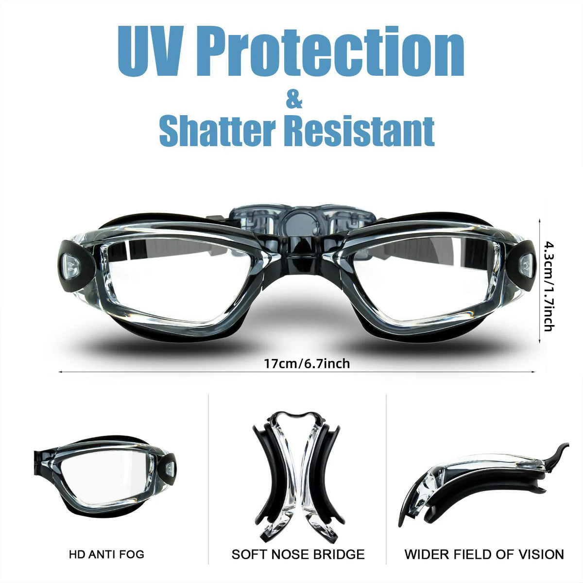 Professional Anti-Fog Swimming Goggles