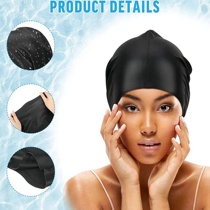 Soft, Comfortable Adult Swimming Cap for Thick Hair